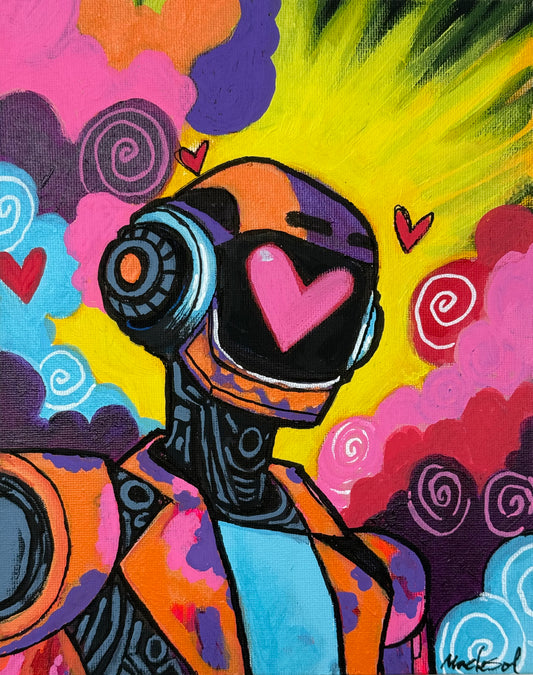 Am I Beautiful? Print (Not Digital) Robot Love