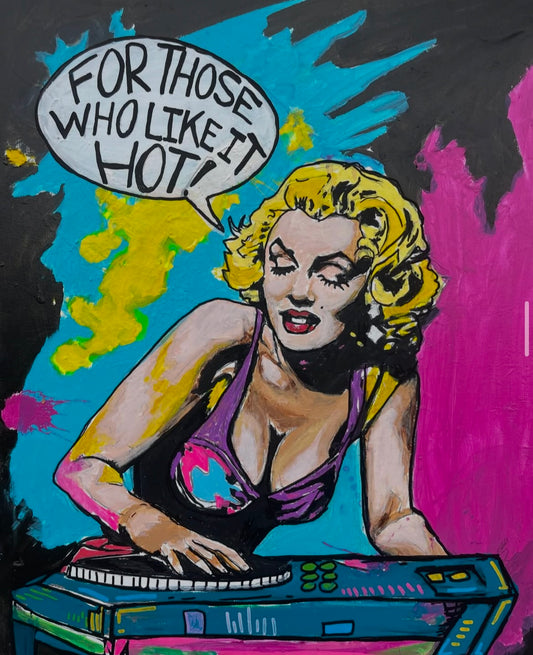 Bomb Shell Dropping Bombs Print (Not Digital) Marilyn Monroe Turntable