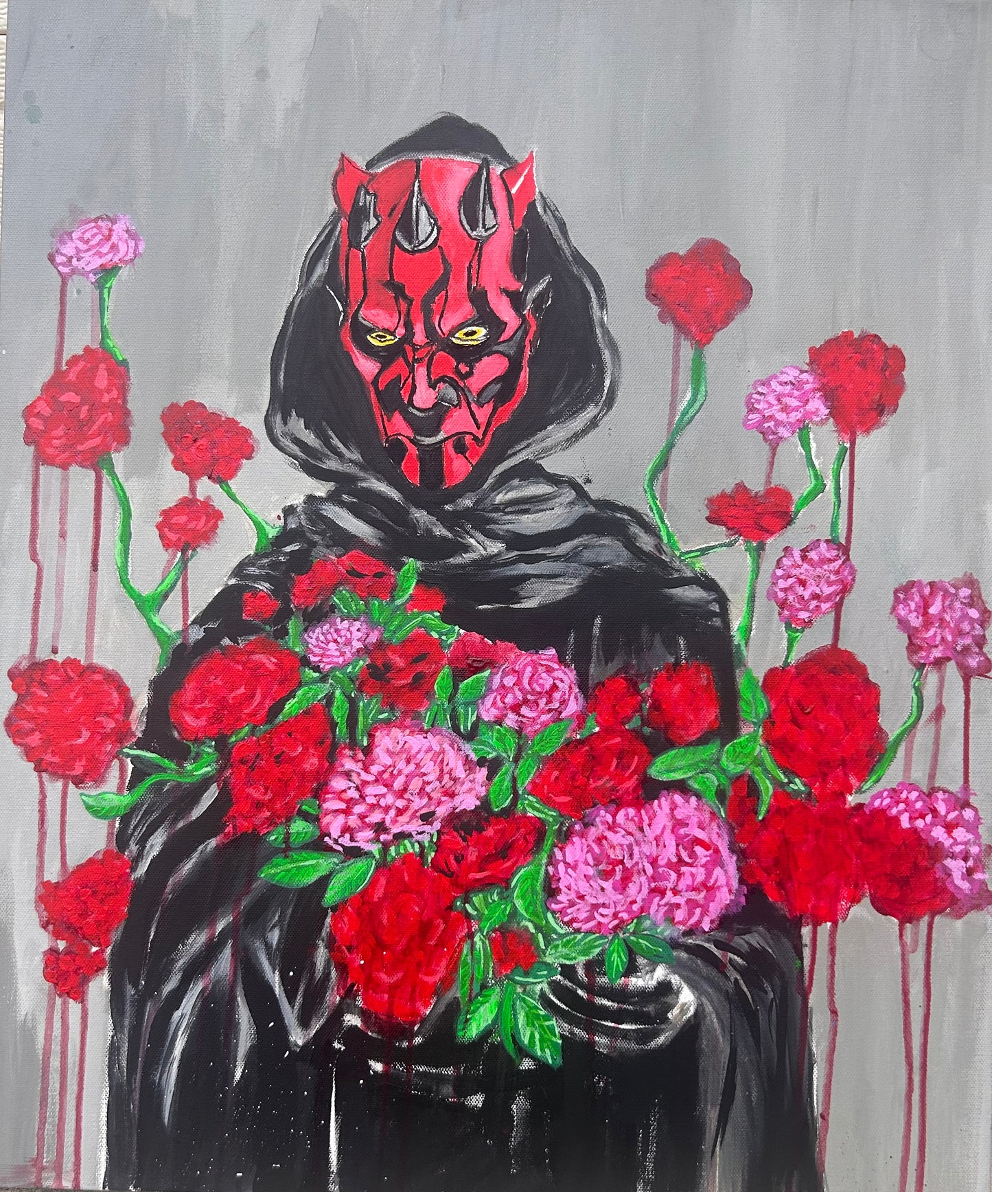 Flowers For The Night Sisters Print (Not Digital) Darth Maul/Star Wars