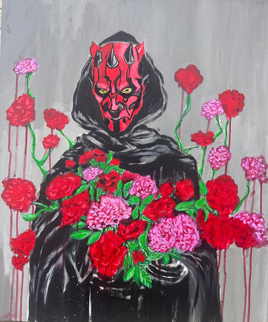 Flowers For The Night Sisters Print (Not Digital) Darth Maul/Star Wars