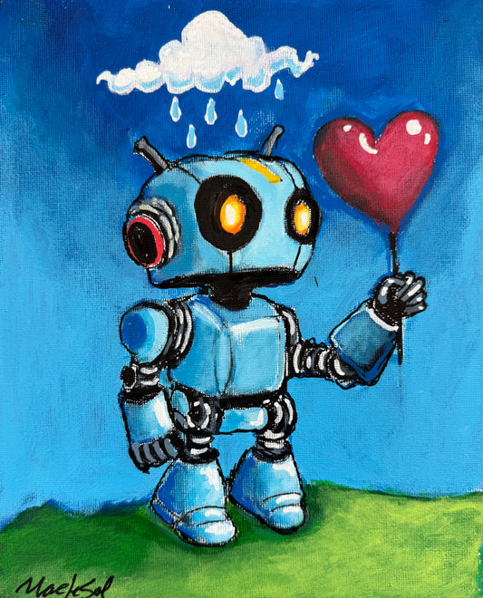 Caught A Feeling In The Rain Print (Not Digital)