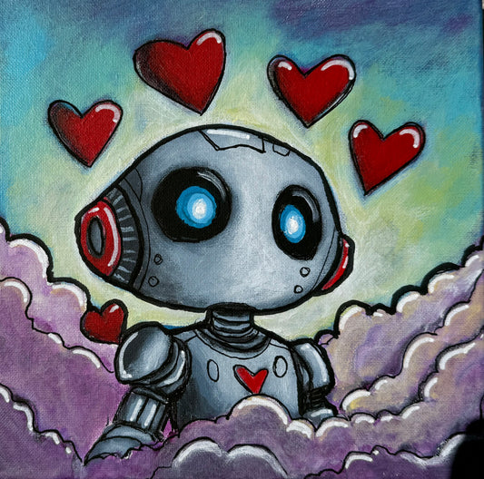 Untitled Robot Print (Not Digital) Robot Love
